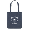 Colleges One Colour Print Patch Tote Bag - Navy