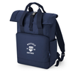 Oxford College Roll-Top Backpack – Navy – Single Colour
