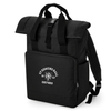 Oxford College Roll-Top Backpack – Black – Single Colour