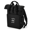 Oxford College Roll-Top Backpack – Black – Single Colour