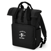 Oxford College Roll-Top Backpack – Black – Single Colour