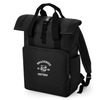 Oxford College Roll-Top Backpack – Black – Single Colour