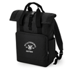 Oxford College Roll-Top Backpack – Black – Single Colour