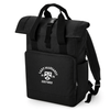 Oxford College Roll-Top Backpack – Black – Single Colour