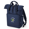 Oxford College Roll-Top Backpack – Navy – College Colours
