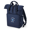 Oxford College Roll-Top Backpack – Navy – College Colours