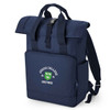Oxford College Roll-Top Backpack – Navy – College Colours