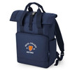 Oxford College Roll-Top Backpack – Navy – College Colours