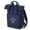 Oxford College Roll-Top Backpack – Navy – College Colours