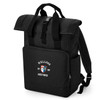 Oxford College Roll-Top Backpack – Black – College Colours