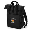 Oxford College Roll-Top Backpack – Black – College Colours