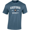 Official Oxford University 'Harvard Style' T-Shirt - Indigo Blue