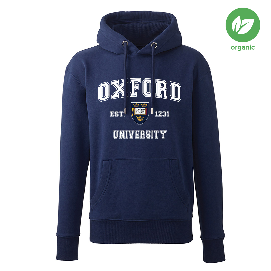 Oxford University Colour Crest Organic Premium Adult Hoodie - Oxford Gift  Shop
