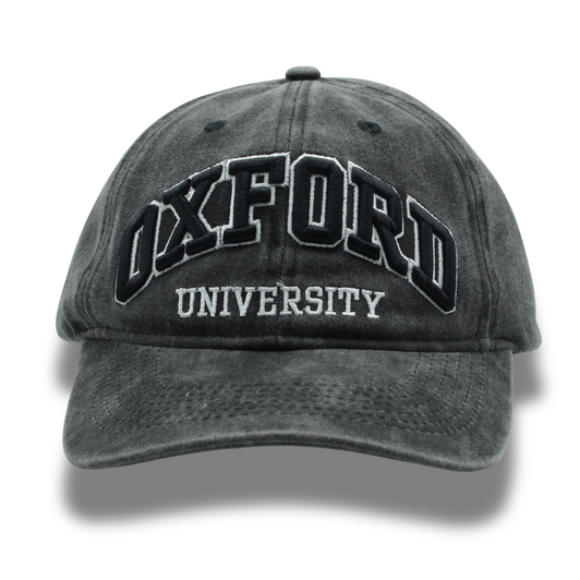 Oxford 3D Vintage Washed Cap - Black
