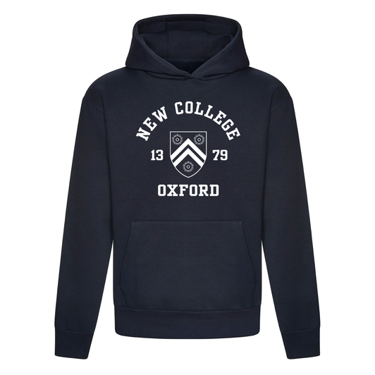 Colleges One Colour Print Hoodie - Navy