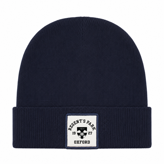 Colleges One Colour Print Patch Beanie - Navy
