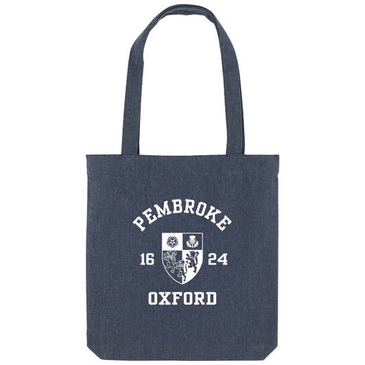 Colleges One Colour Print Patch Tote Bag - Navy