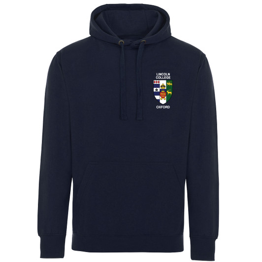 Lincoln College Embroidered Hoodie - Navy