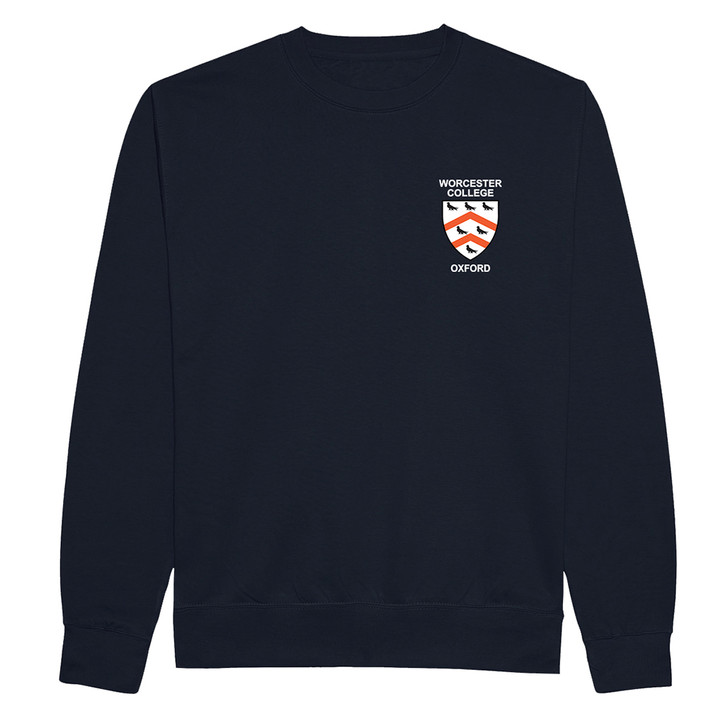 Worcester College Embroidered Sweatshirt - Navy