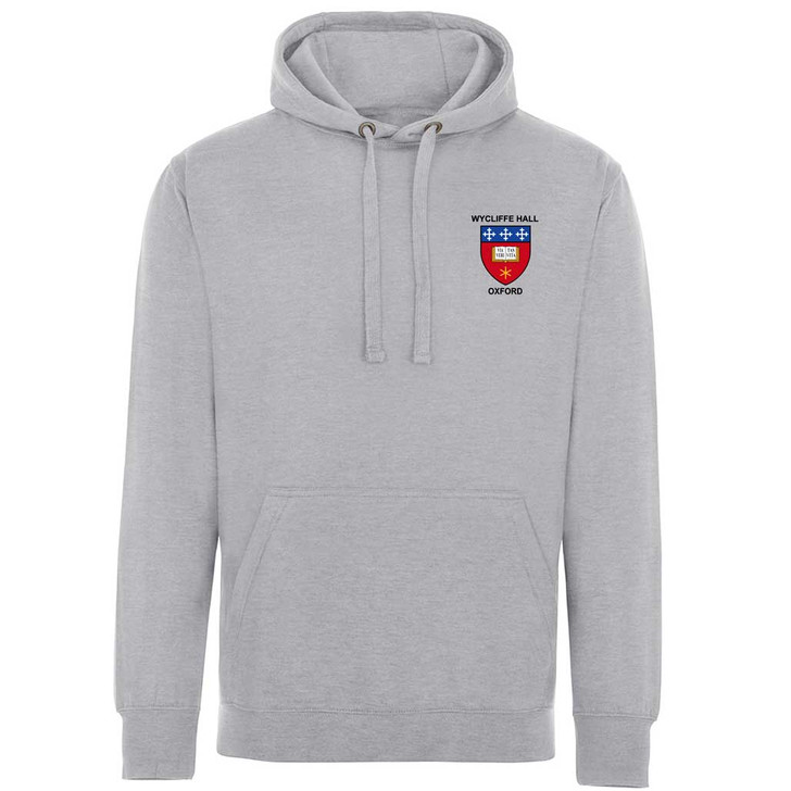 Wycliffe Hall Embroidered Hoodie - Sports Grey