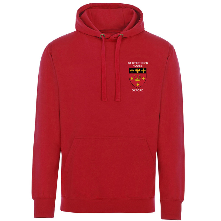 St Stephen's House College Embroidered Hoodie - Red