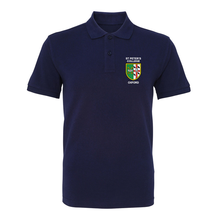 St Peter's College Embroidered Mens Polo Shirt - Navy