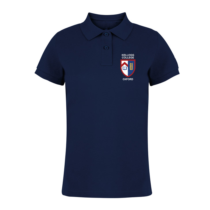 Kellogg College Embroidered Womens Polo Shirt - Navy