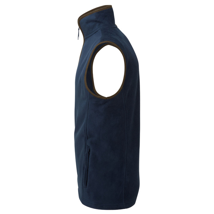 St Edmund Hall College Embroidered Mens Fleece Gilet - Navy