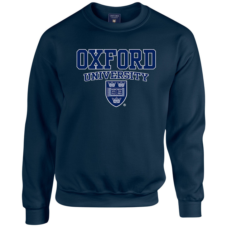 Official Oxford University Crest - Kids Sweatshirt - Navy Blue - 5/6 years