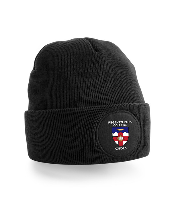 Oxford College Printed Patch Beanie