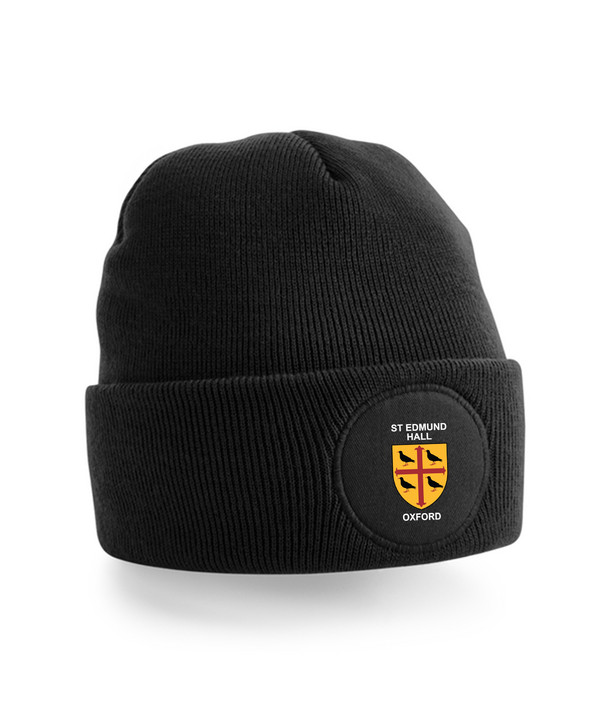 Oxford College Printed Patch Beanie