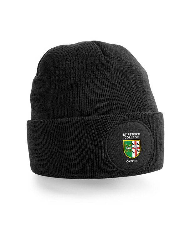 Oxford College Printed Patch Beanie