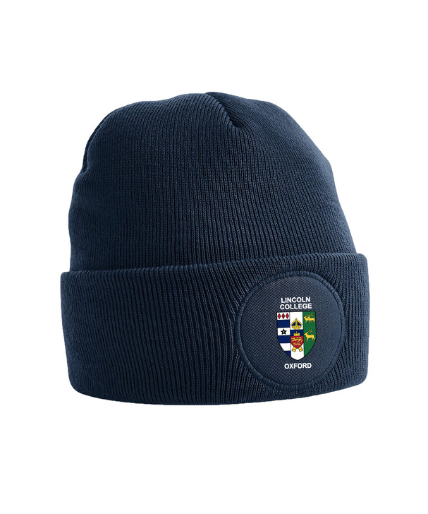 Oxford College Printed Patch Beanie