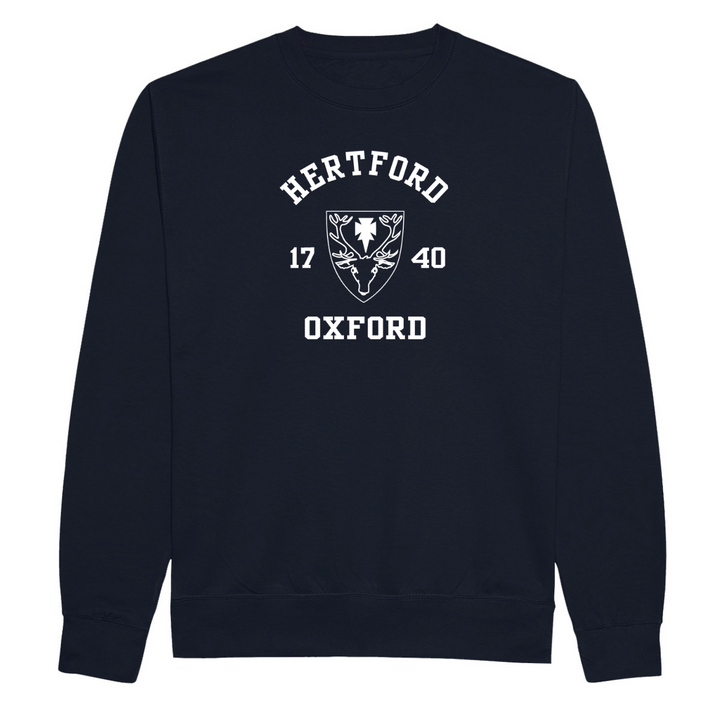 Colleges One Colour Print Sweatshirt - Navy