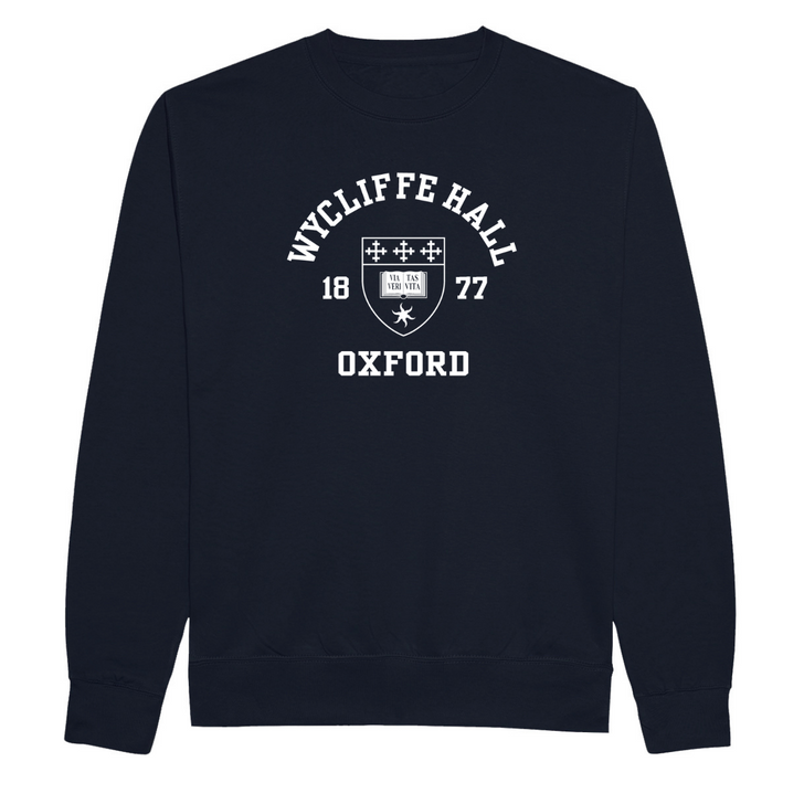 Colleges One Colour Print Sweatshirt - Navy