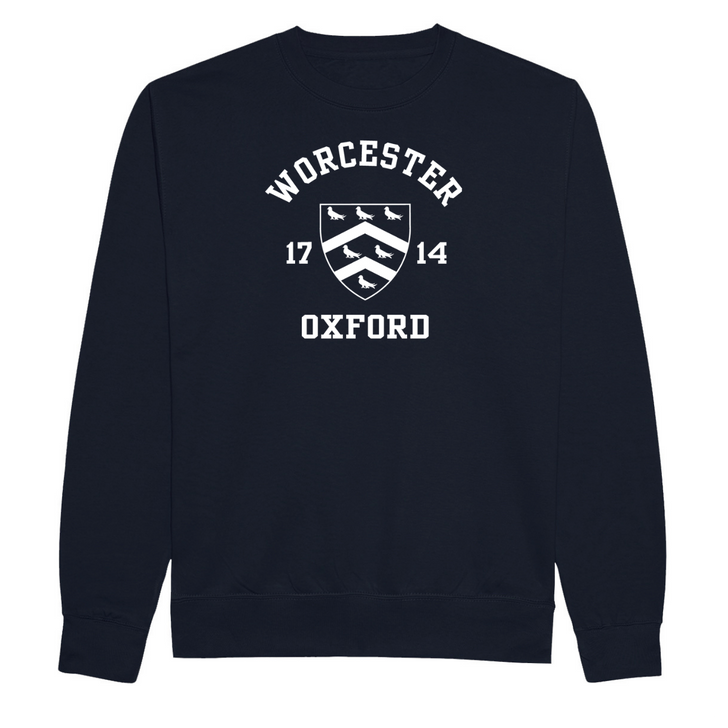 Colleges One Colour Print Sweatshirt - Navy