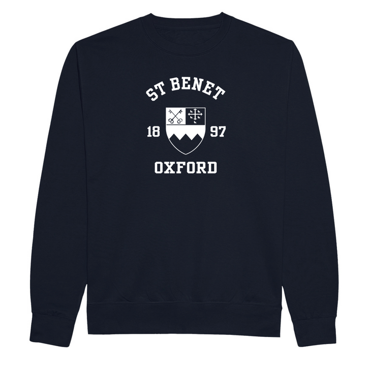 Colleges One Colour Print Sweatshirt - Navy