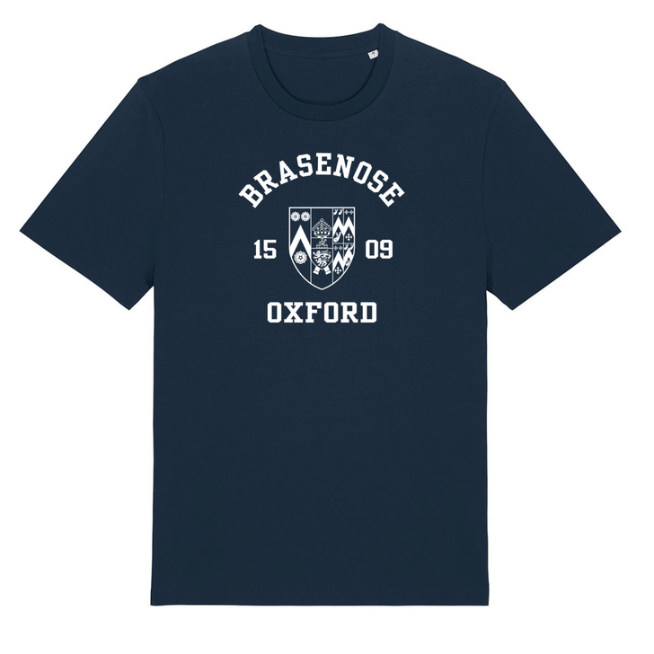 Colleges One Colour Print T-Shirt - Navy