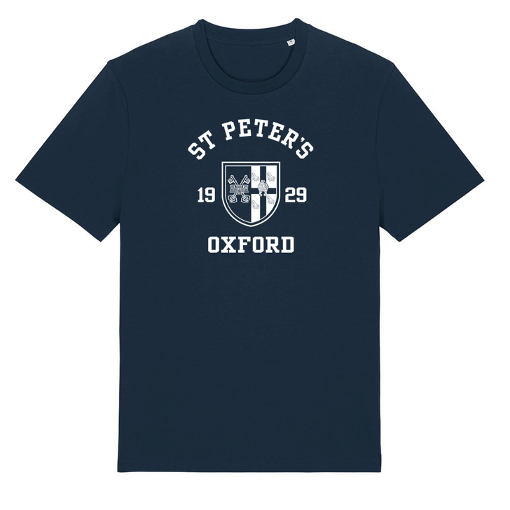 Colleges One Colour Print T-Shirt - Navy