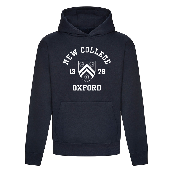 Colleges One Colour Print Hoodie - Navy