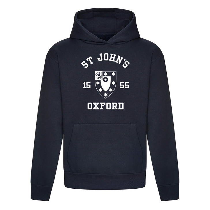 Colleges One Colour Print Hoodie - Navy