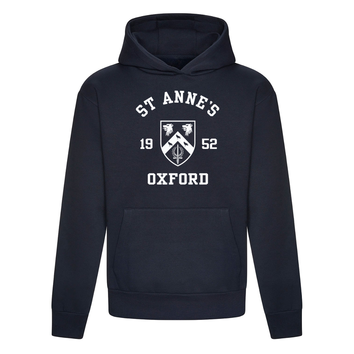 Colleges One Colour Print Hoodie - Navy