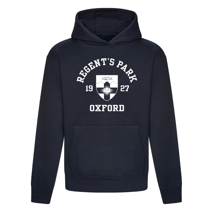 Colleges One Colour Print Hoodie - Navy