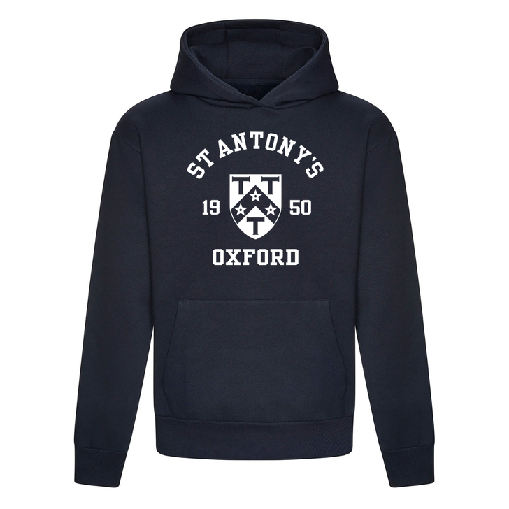 Colleges One Colour Print Hoodie - Navy