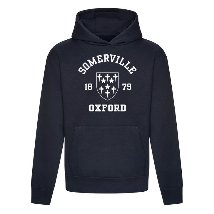 Colleges One Colour Print Hoodie - Navy
