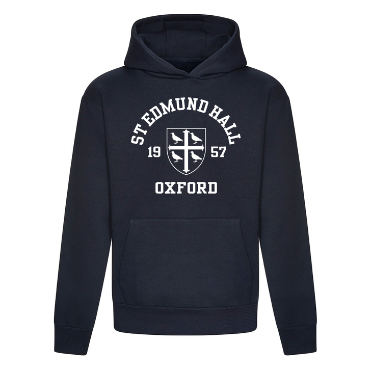 Colleges One Colour Print Hoodie - Navy