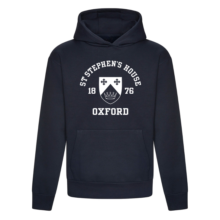 Colleges One Colour Print Hoodie - Navy