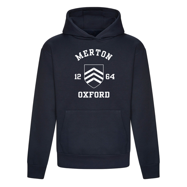 Colleges One Colour Print Hoodie - Navy
