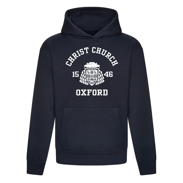 Colleges One Colour Print Hoodie - Navy