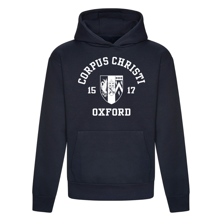 Colleges One Colour Print Hoodie - Navy